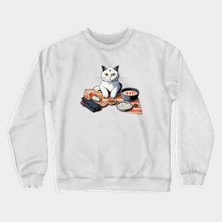 Sushi Cats: Adorably Purrfect T-Shirt for Cat and Sushi Lovers! Crewneck Sweatshirt